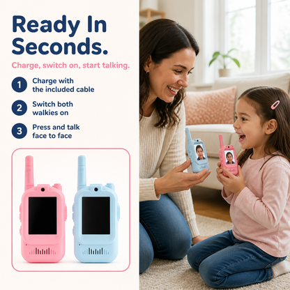 TALKIECAM ready in seconds