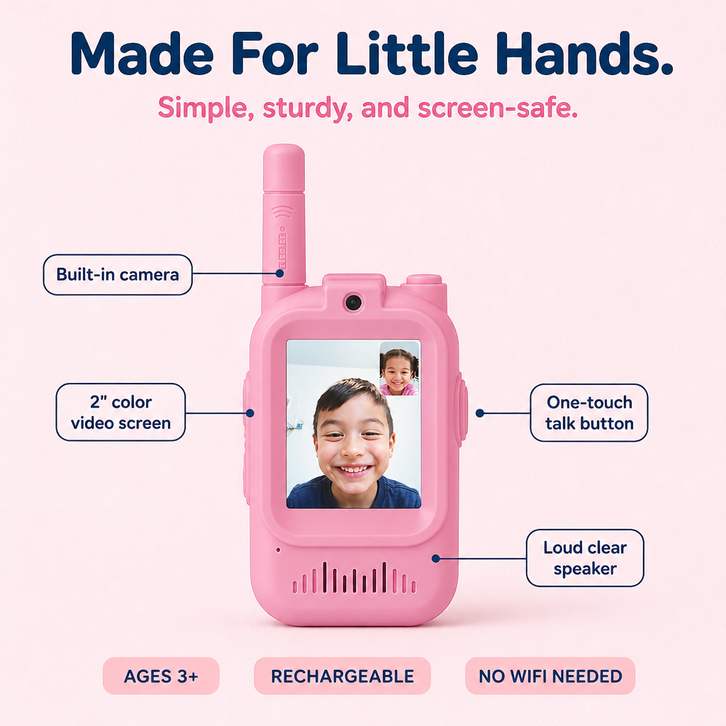 TALKIECAM made for little hands - features