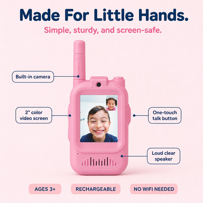 TALKIECAM made for little hands - features