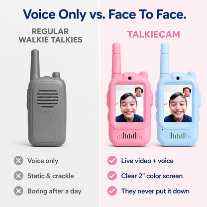 TALKIECAM vs regular walkie talkies